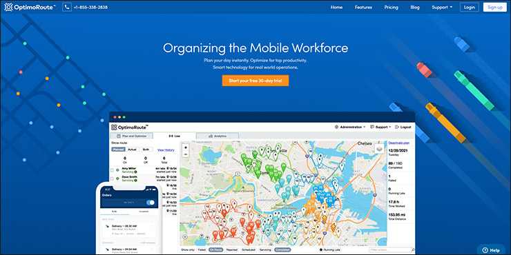 Paper route planning with OptimoRoute, streamlining delivery processes and improving business efficiency for organizations of all sizes.