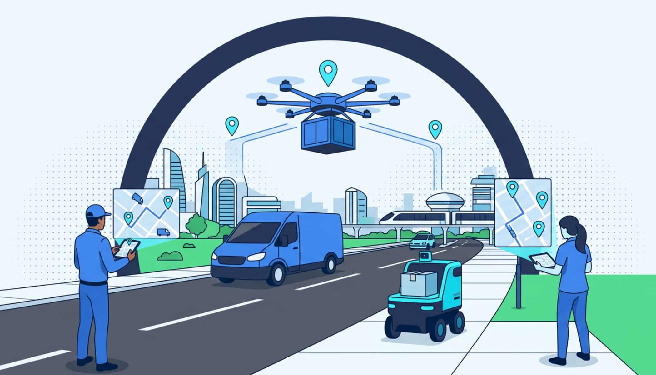 Latest last-mile delivery trends including AI routing, real-time tracking, and faster delivery expectations.
