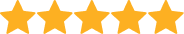 Five out of five star rating showing outstanding performance, top-quality features, and exceptional user satisfaction.