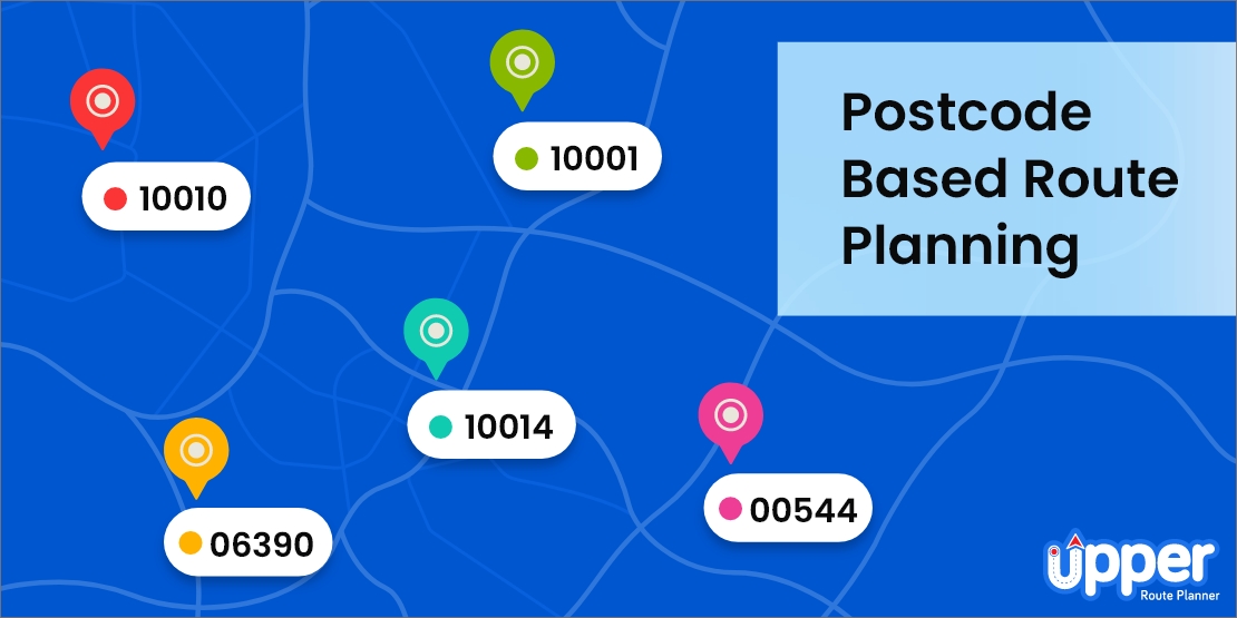 Postcode based route planning