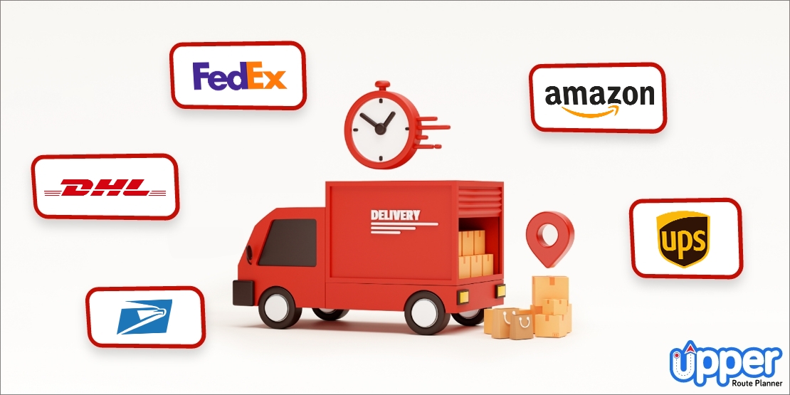 How late does ups, usps, fedex, dhl and amazon deliver