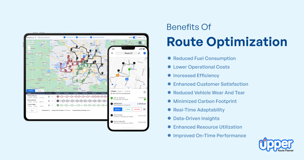 Benefits of route optimization