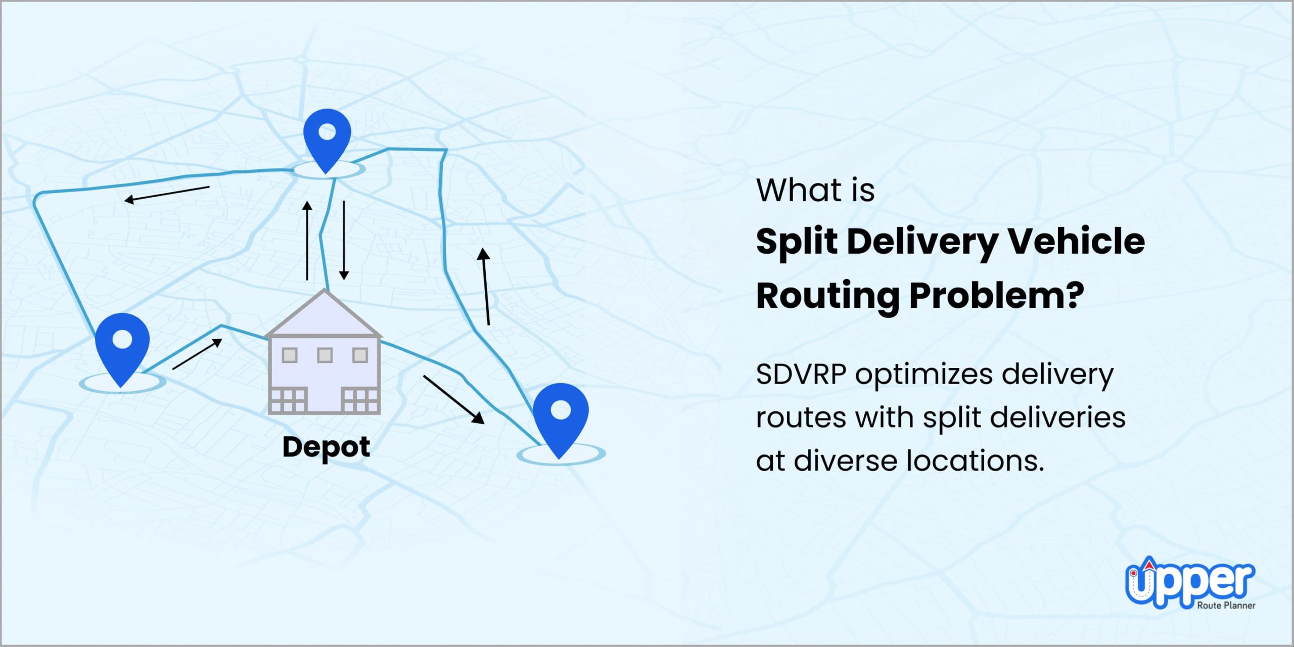 What is split delivery vehicle routing problem