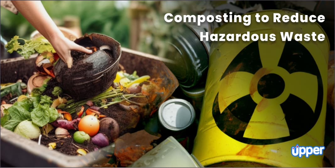 Composting to reduce hazardous waste