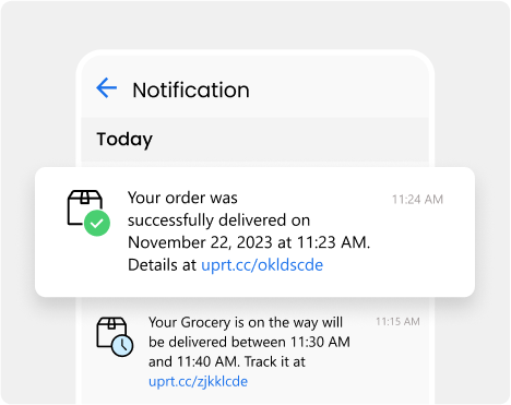 Customer notifications