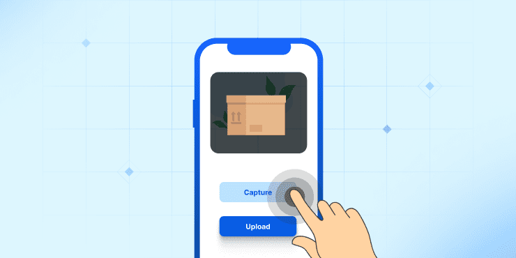 click on “Upload” to get them from your device