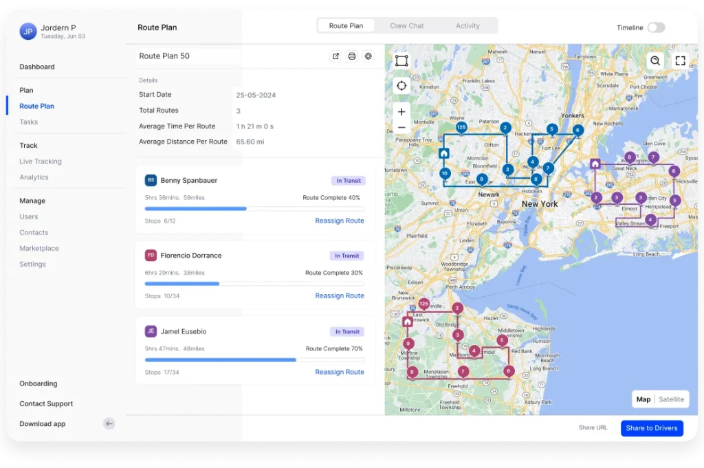 Real-time GPS tracking and delivery visibility