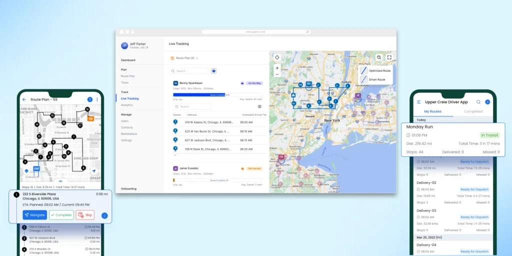 upper route planner