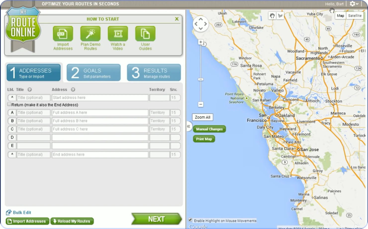 MyRouteOnline evaluated as a Circuit route planner alternative for occasional multi-stop route planning