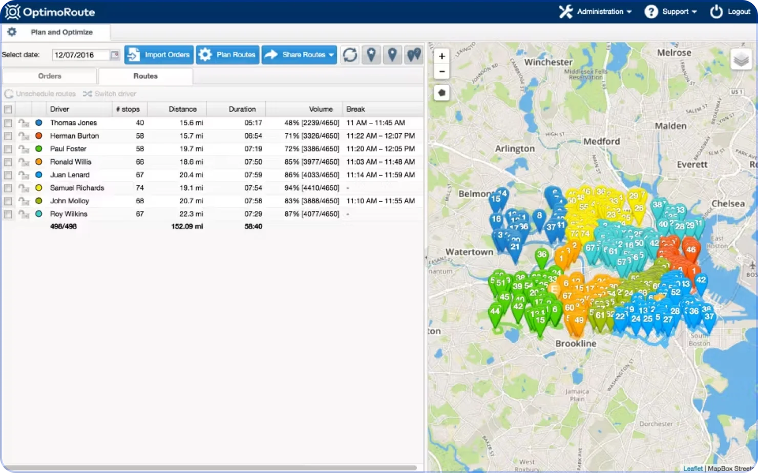 OptimoRoute tested as a Circuit route planner alternative for faster delivery optimization
