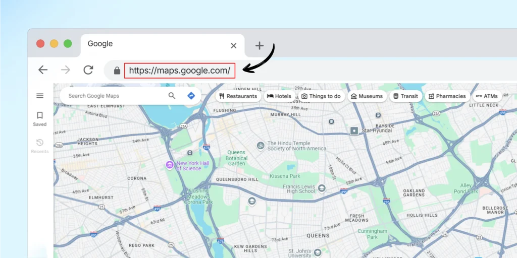 Step 1: Open Google Maps