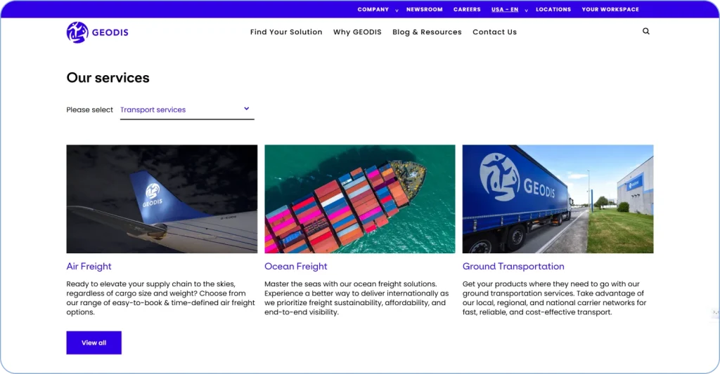 Geodis reverse logistics services managing international sea and air cargo returns efficiently