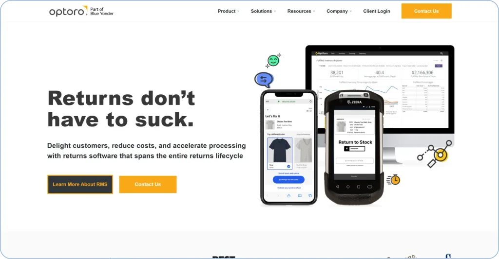 Optoro technology-driven reverse logistics solutions for retail and eCommerce returns management