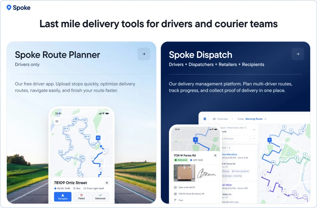 Spoke Circuit Route Planner for independent drivers and small delivery teams – top Trackpod competitor for efficient route planning