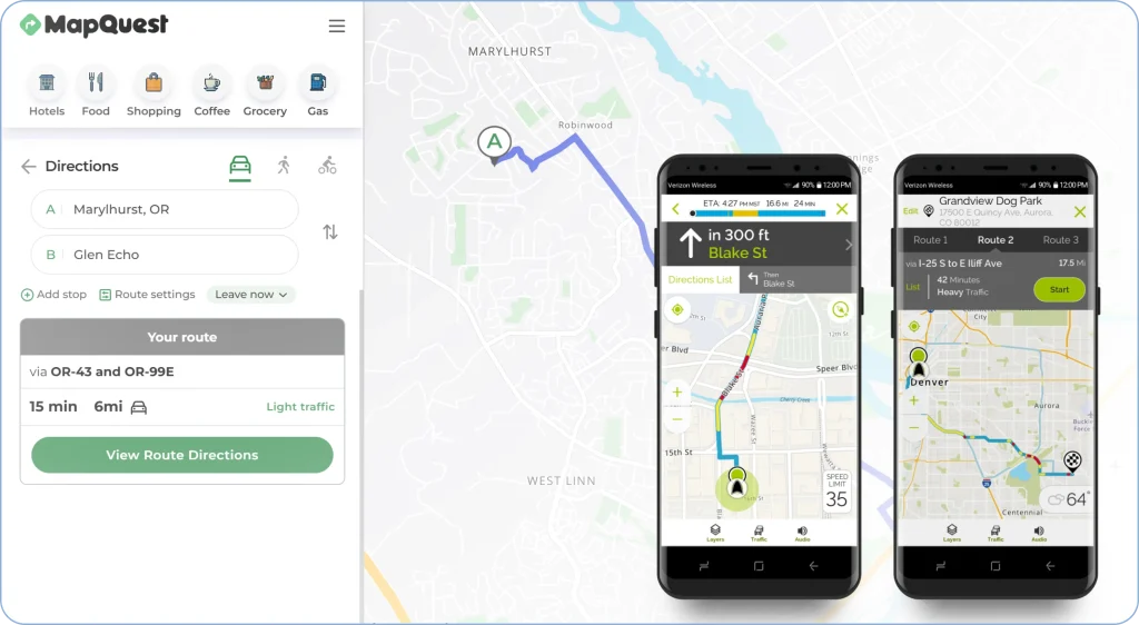 Mapquest as roadtrippers alternatives and competitors