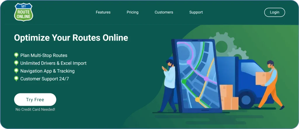 Route4Me alternatives comparison featuring MyRouteOnline as a route planning and delivery optimization tool