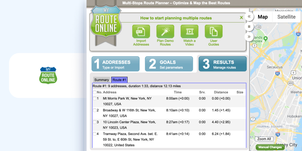 MyRouteOnline route optimization software for planning efficient routes