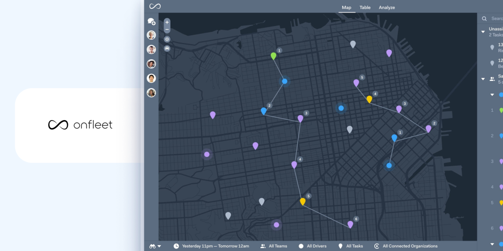 Onfleet route optimization software for managing delivery operations