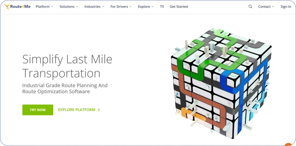Route4Me route planning and dispatch optimization software for multi-stop deliveries.