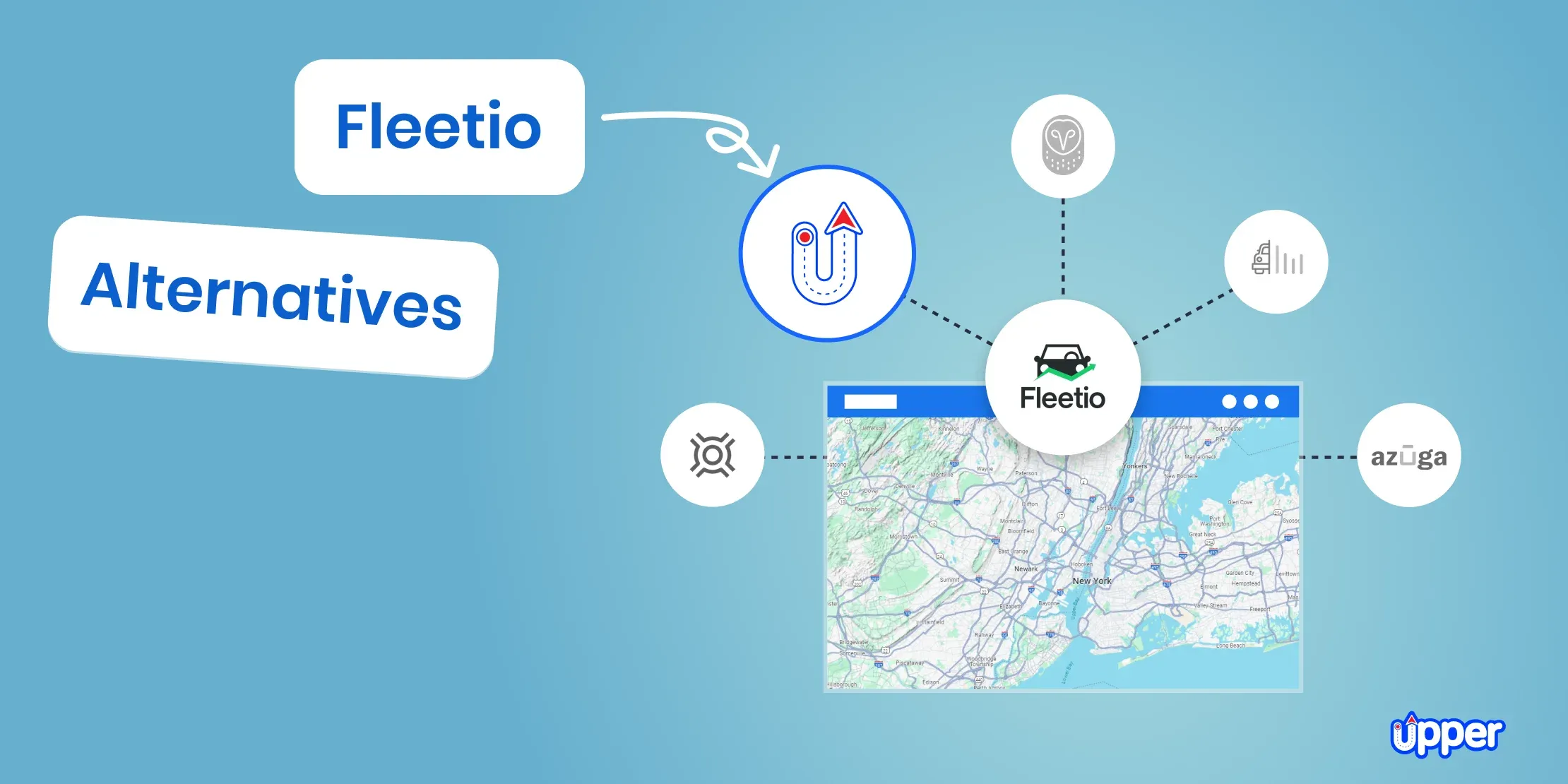 Fleeio alternatives and competitors comparison featuring fleet management and route optimization software.