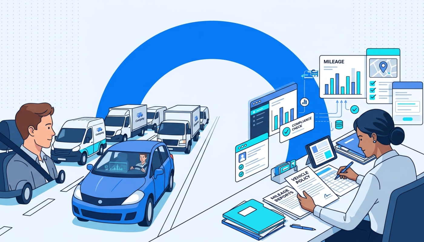 Grey fleet management overview showing employee vehicles and fleet policy compliance