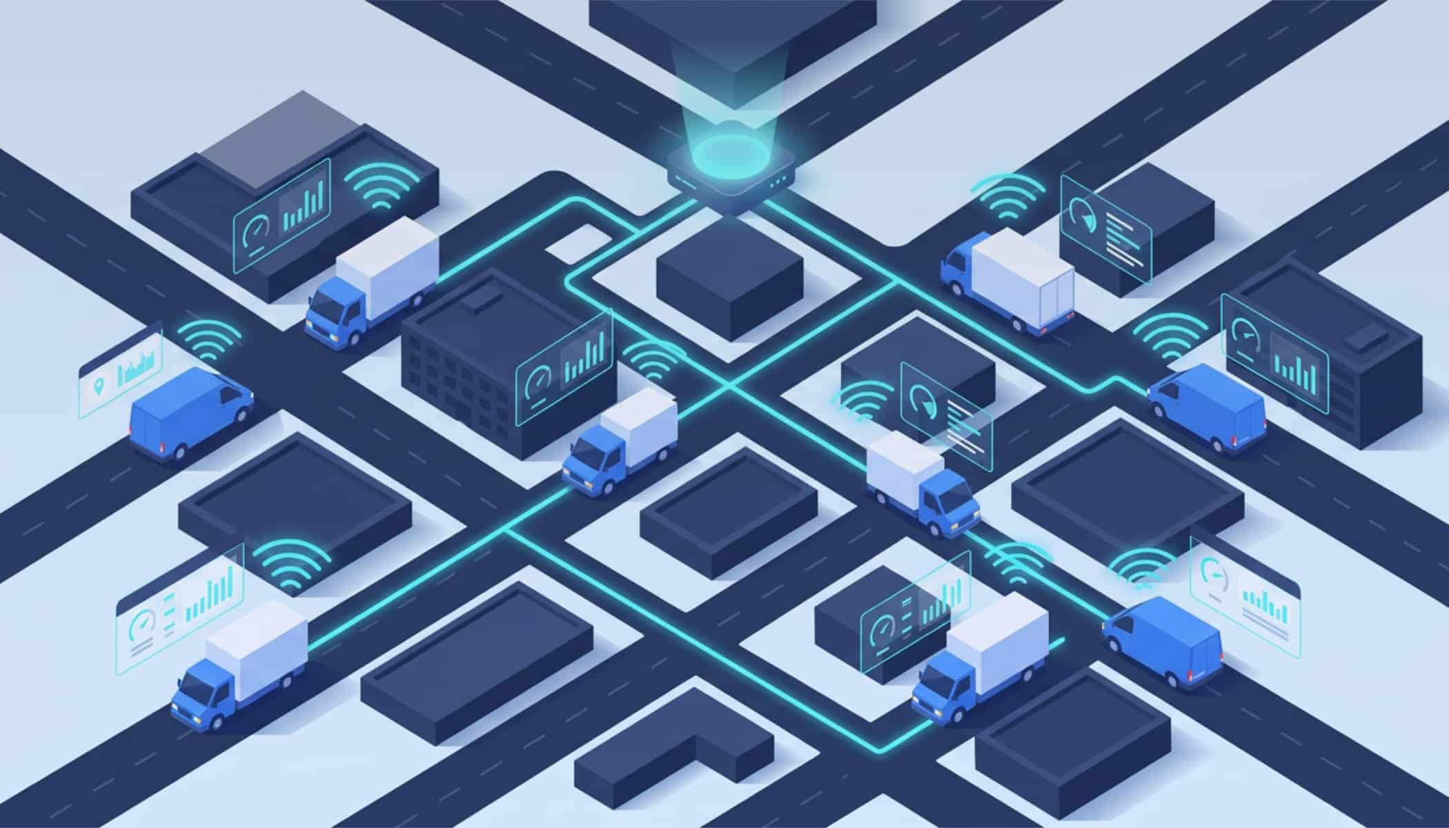Latest telematics trends in fleet management including AI analytics, real-time vehicle tracking, and predictive maintenance.