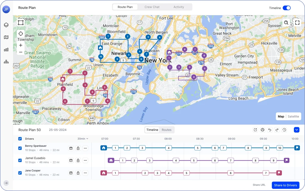 Upper Route Planner featured as a Fleeio alternative for route optimization and delivery management.