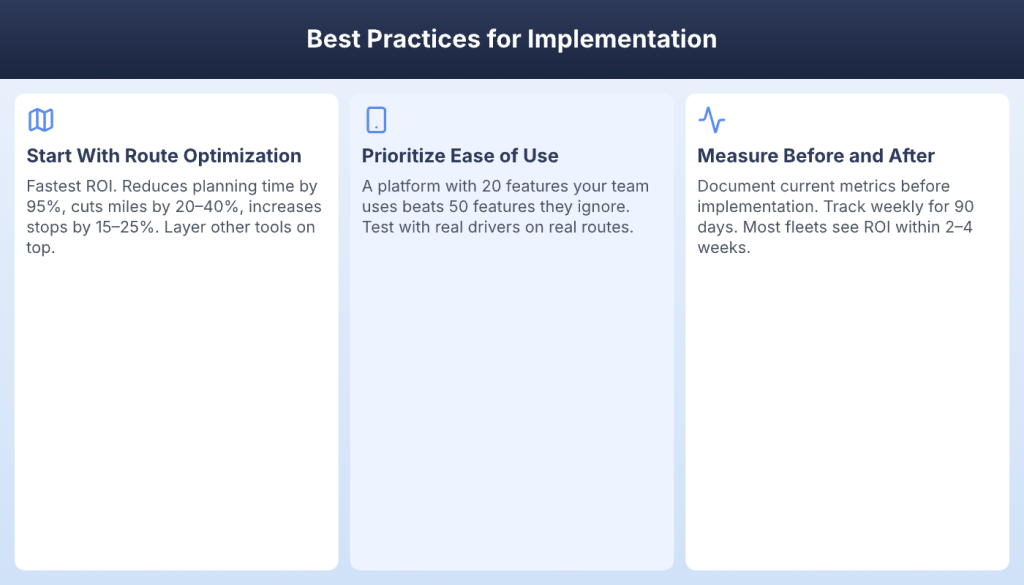 Best practices for implementing last mile delivery technology in fleet operations
