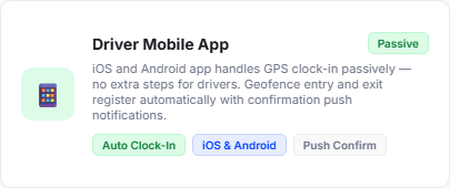Driver Mobile App